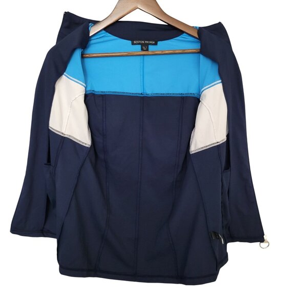 Boston Proper Colorblock Active Performance Jacket Womens Size S NWOT - Picture 8 of 8